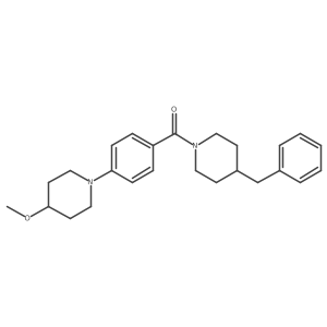 (4-Benzylpiperidin-1-yl)(4-(4-methoxypiperidin-1-yl)phenyl)methanone Structure