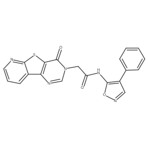 2-(4-oxopyrido[3',2':4,5]thieno[3,2-d]pyrimidin-3(4H)-yl)-N-(4-phenylisoxazol-5-yl)acetamide Structure
