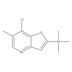 7-Chloro-6-methyl-2-(trimethylsilyl)furo[3,2-B]pyridine Structure