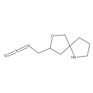 8-(Azidomethyl)-7-oxa-1-azaspiro[4.4]nonane结构式