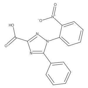 1-(2-Nitrophenyl)-5-phenyl-1H-1,2,4-triazole-3-carboxylic acid Structure
