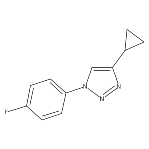 4-cyclopropyl-1-(4-fluorophenyl)-1H-1,2,3-triazole Structure