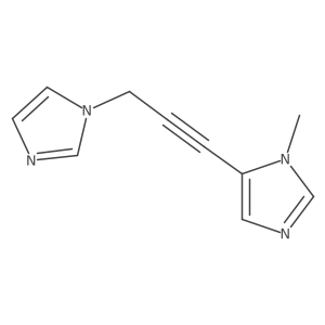 5-[3-(1H-imidazol-1-yl)prop-1-yn-1-yl]-1-methyl-1H-imidazole Structure