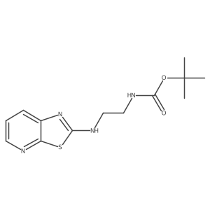 Tert-butyl (2-(thiazolo[5,4-b]pyridin-2-ylamino)ethyl)carbamate Structure