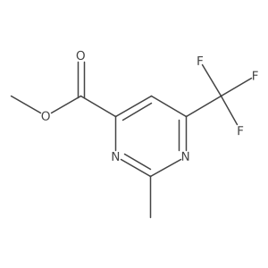 Methyl 2-methyl-6-(trifluoromethyl)pyrimidine-4-carboxylate结构式