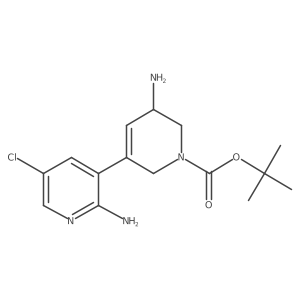 Tert-butyl 3-amino-5-(2-amino-5-chloropyridin-3-yl)-1,2,3,6-tetrahydropyridine-1-carboxylate Structure