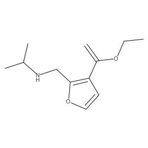 {[3-(1-Ethoxyethenyl)furan-2-yl]methyl}(propan-2-yl)amine结构式