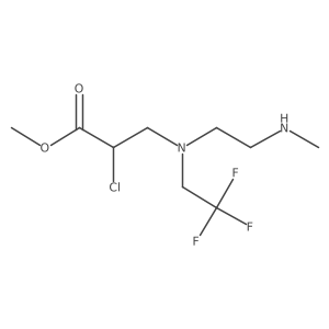 Methyl 2-chloro-3-{[2-(methylamino)ethyl](2,2,2-trifluoroethyl)amino}propanoate Structure