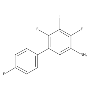 2,3,4-Trifluoro-5-(4-fluorophenyl)aniline Structure