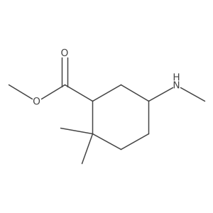 Methyl 2,2-dimethyl-5-(methylamino)cyclohexane-1-carboxylate Structure