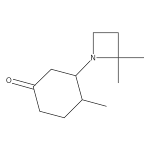 3-(2,2-Dimethylazetidin-1-yl)-4-methylcyclohexan-1-one Structure