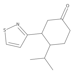 4-(Propan-2-yl)-3-(1,2-thiazol-3-yl)cyclohexan-1-one结构式