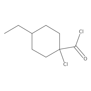 1-Chloro-4-ethylcyclohexane-1-carbonyl chloride结构式