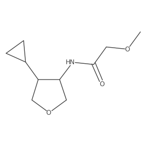 N-(4-cyclopropyloxolan-3-yl)-2-methoxyacetamide Structure