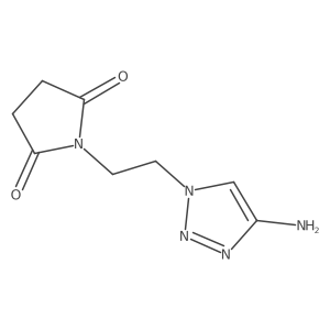 1-[2-(4-amino-1H-1,2,3-triazol-1-yl)ethyl]pyrrolidine-2,5-dione结构式