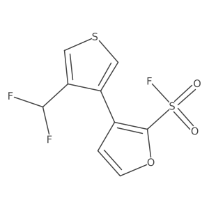 3-[4-(Difluoromethyl)thiophen-3-yl]furan-2-sulfonyl fluoride Structure