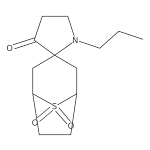 1'-Propyl-8lambda6-thiaspiro[bicyclo[3.2.1]octane-3,2'-pyrrolidine]-3',8,8-trione结构式