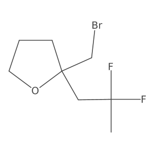 2-(Bromomethyl)-2-(2,2-difluoropropyl)oxolane Structure