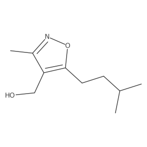 [3-Methyl-5-(3-methylbutyl)-1,2-oxazol-4-yl]methanol Structure