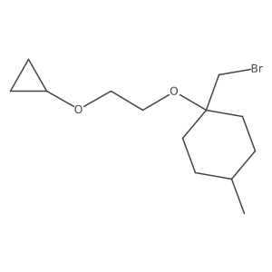 1-(Bromomethyl)-1-(2-cyclopropoxyethoxy)-4-methylcyclohexane Structure