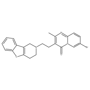 7-bromo-3-[2-(3,4-dihydro-1H-[1]benzofuro[3,2-c]pyridin-2-yl)ethyl]-2-methylpyrido[1,2-a]pyrimidin-4-one结构式