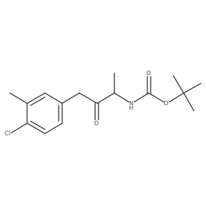 tert-butyl N-[(2R)-4-(4-chloro-3-methylphenyl)-3-oxobutan-2-yl]carbamate结构式