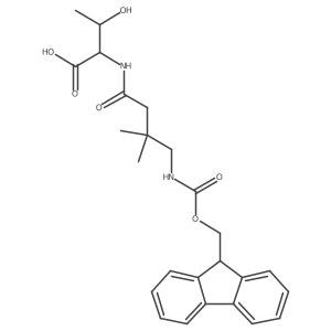 (2S,3R)-2-[4-({[(9H-fluoren-9-yl)methoxy]carbonyl}amino)-3,3-dimethylbutanamido]-3-hydroxybutanoic acid Structure