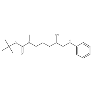 tert-butyl N-[4-hydroxy-5-(phenylamino)pentyl]-N-methylcarbamate结构式