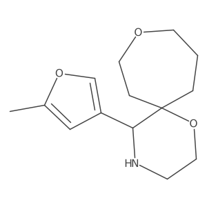 5-(5-Methylfuran-3-yl)-1,9-dioxa-4-azaspiro[5.6]dodecane Structure