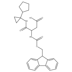 3-[(1-cyclopentylcyclopropyl)carbamoyl]-3-({[(9H-fluoren-9-yl)methoxy]carbonyl}amino)propanoic acid Structure
