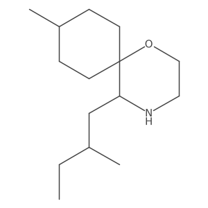 9-Methyl-5-(2-methylbutyl)-1-oxa-4-azaspiro[5.5]undecane结构式
