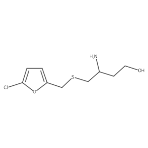 3-Amino-4-{[(5-chlorofuran-2-yl)methyl]sulfanyl}butan-1-ol Structure