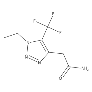 2-[1-ethyl-5-(trifluoromethyl)-1H-1,2,3-triazol-4-yl]acetamide Structure