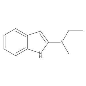 N-ethyl-N-methyl-1H-indol-2-amine Structure
