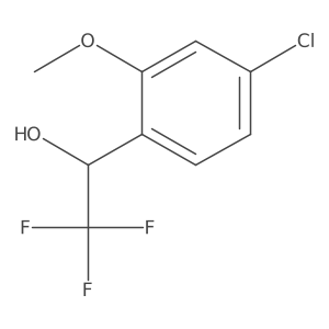 (1S)-1-(4-chloro-2-methoxyphenyl)-2,2,2-trifluoroethan-1-ol Structure