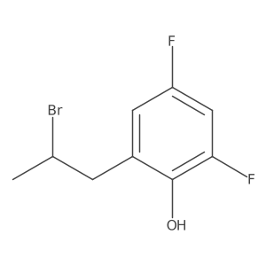 2-(2-Bromopropyl)-4,6-difluorophenol结构式