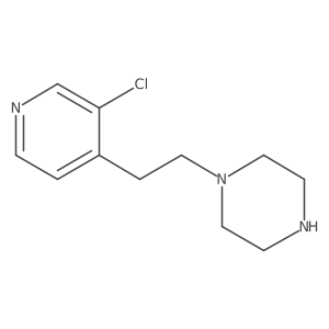 1-[2-(3-Chloropyridin-4-yl)ethyl]piperazine Structure