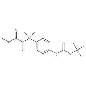 Methyl 3-(4-{[(tert-butoxy)carbonyl]amino}phenyl)-2-hydroxy-3-methylbutanoate Structure