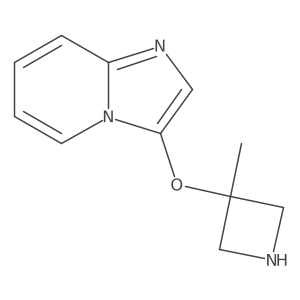 3-{Imidazo[1,2-a]pyridin-3-yloxy}-3-methylazetidine结构式