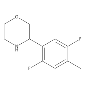 3-(2,5-Difluoro-4-methylphenyl)morpholine结构式