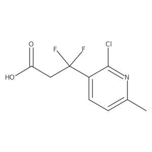 3-(2-Chloro-6-methylpyridin-3-yl)-3,3-difluoropropanoic acid Structure