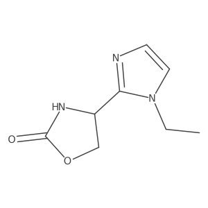 4-(1-ethyl-1H-imidazol-2-yl)-1,3-oxazolidin-2-one Structure