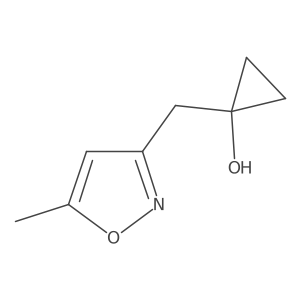 1-[(5-Methyl-1,2-oxazol-3-yl)methyl]cyclopropan-1-ol Structure