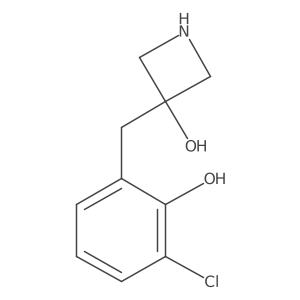 3-[(3-Chloro-2-hydroxyphenyl)methyl]azetidin-3-ol Structure