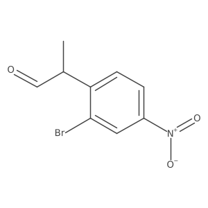 2-(2-Bromo-4-nitrophenyl)propanal Structure