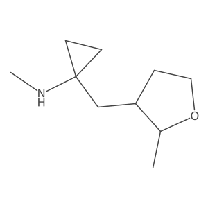 N-methyl-1-[(2-methyloxolan-3-yl)methyl]cyclopropan-1-amine结构式