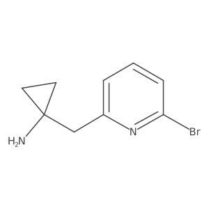 1-[(6-Bromopyridin-2-yl)methyl]cyclopropan-1-amine结构式