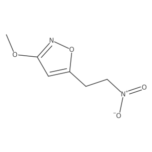 3-Methoxy-5-(2-nitroethyl)-1,2-oxazole结构式