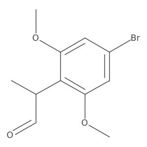 2-(4-Bromo-2,6-dimethoxyphenyl)propanal结构式