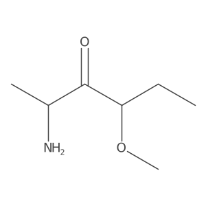 2-Amino-4-methoxyhexan-3-one结构式